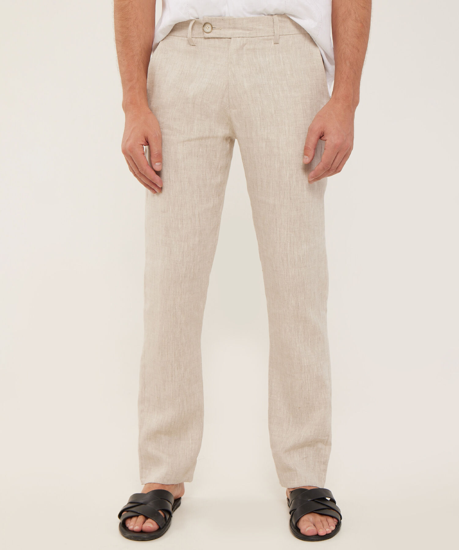 Pantalón Chino En Lino