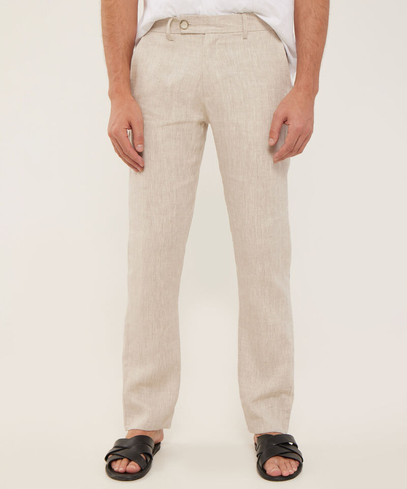 Pantalón Chino En Lino