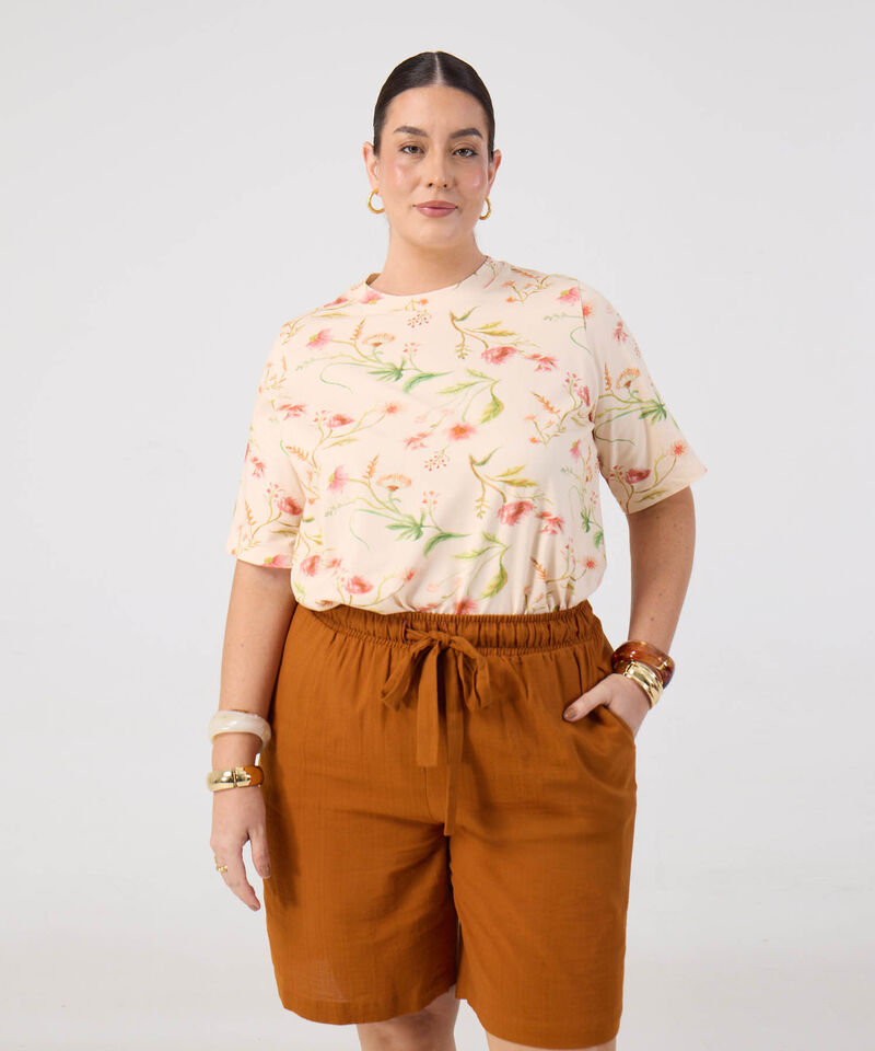 Camiseta con Estampado para Mujer Curvy