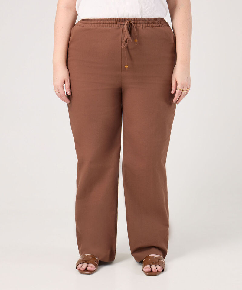 Pantal&oacute;n Con Cord&oacute;n Ajustable Para Mujer Curvy