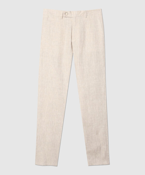 Pantalón Chino En Lino