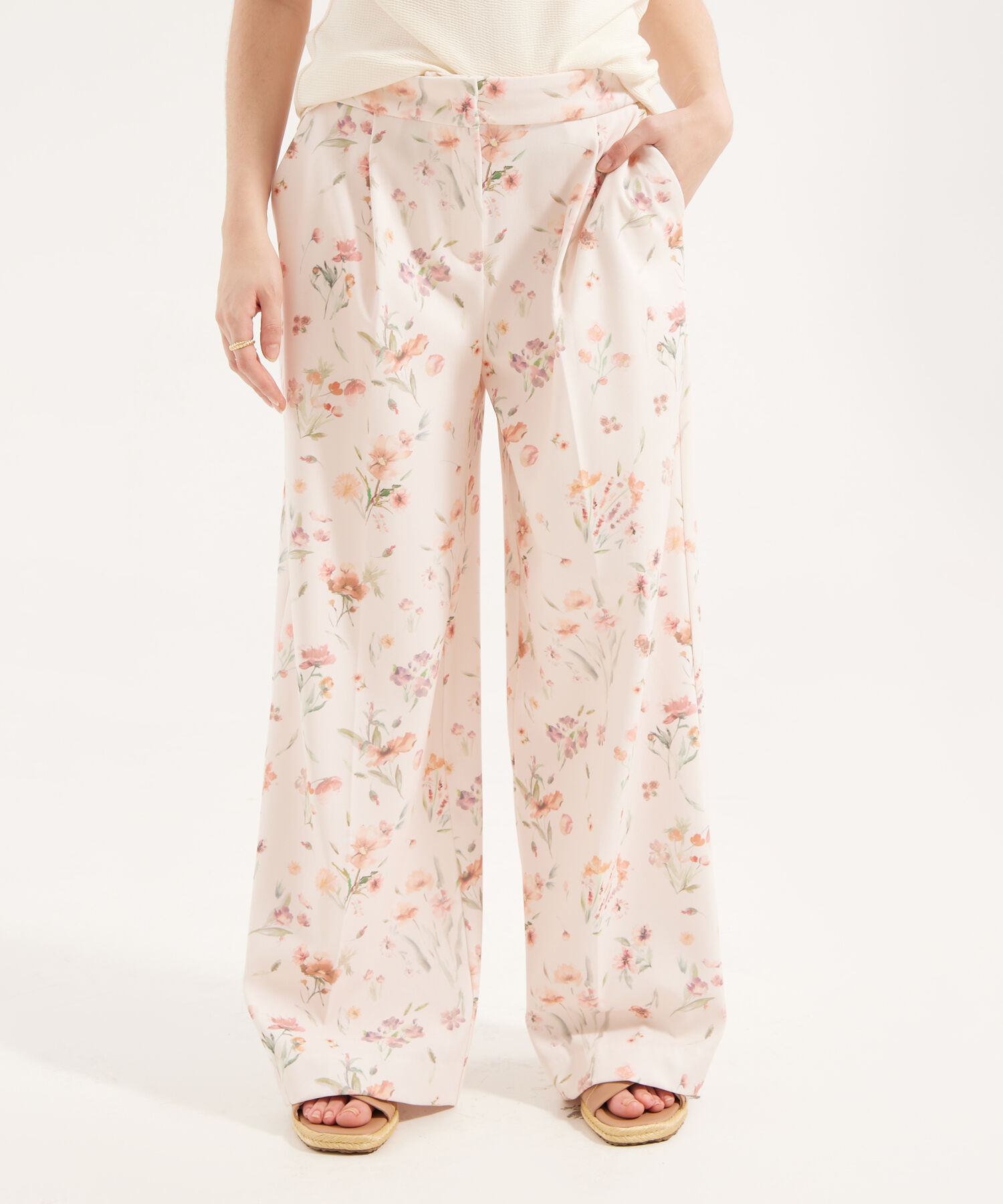 Pantalón Culotte Con Estampado