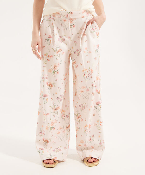 Pantalón Culotte Con Estampado