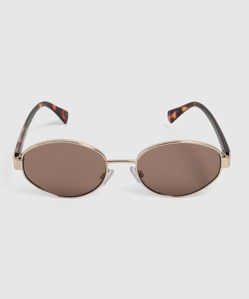 Gafas De Sol Ovaladas Met&aacute;licas Para Mujer