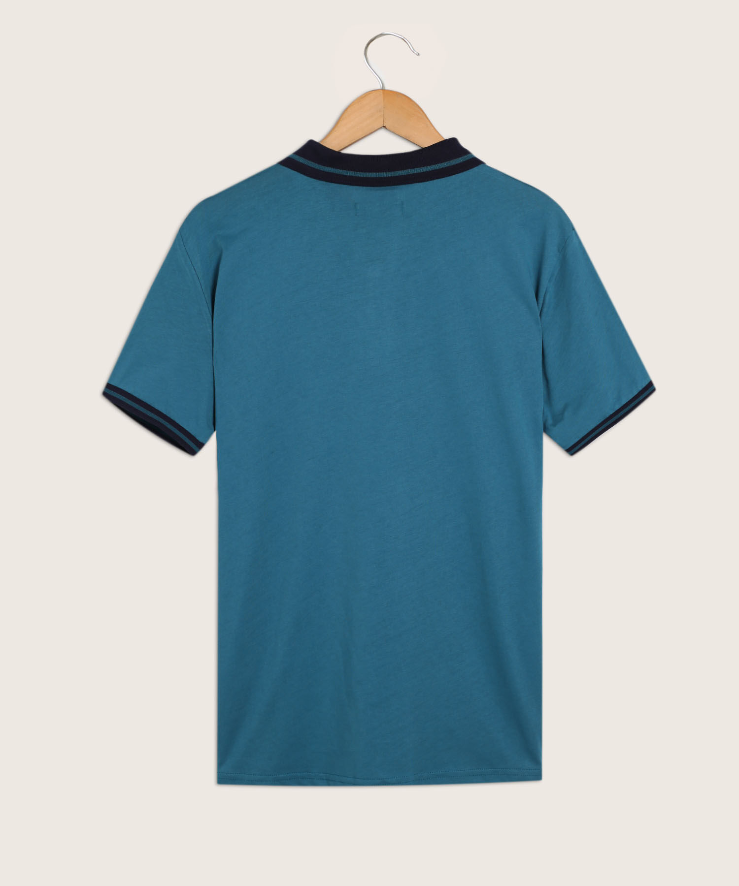 Polo Cuello Y Puños Tejidos