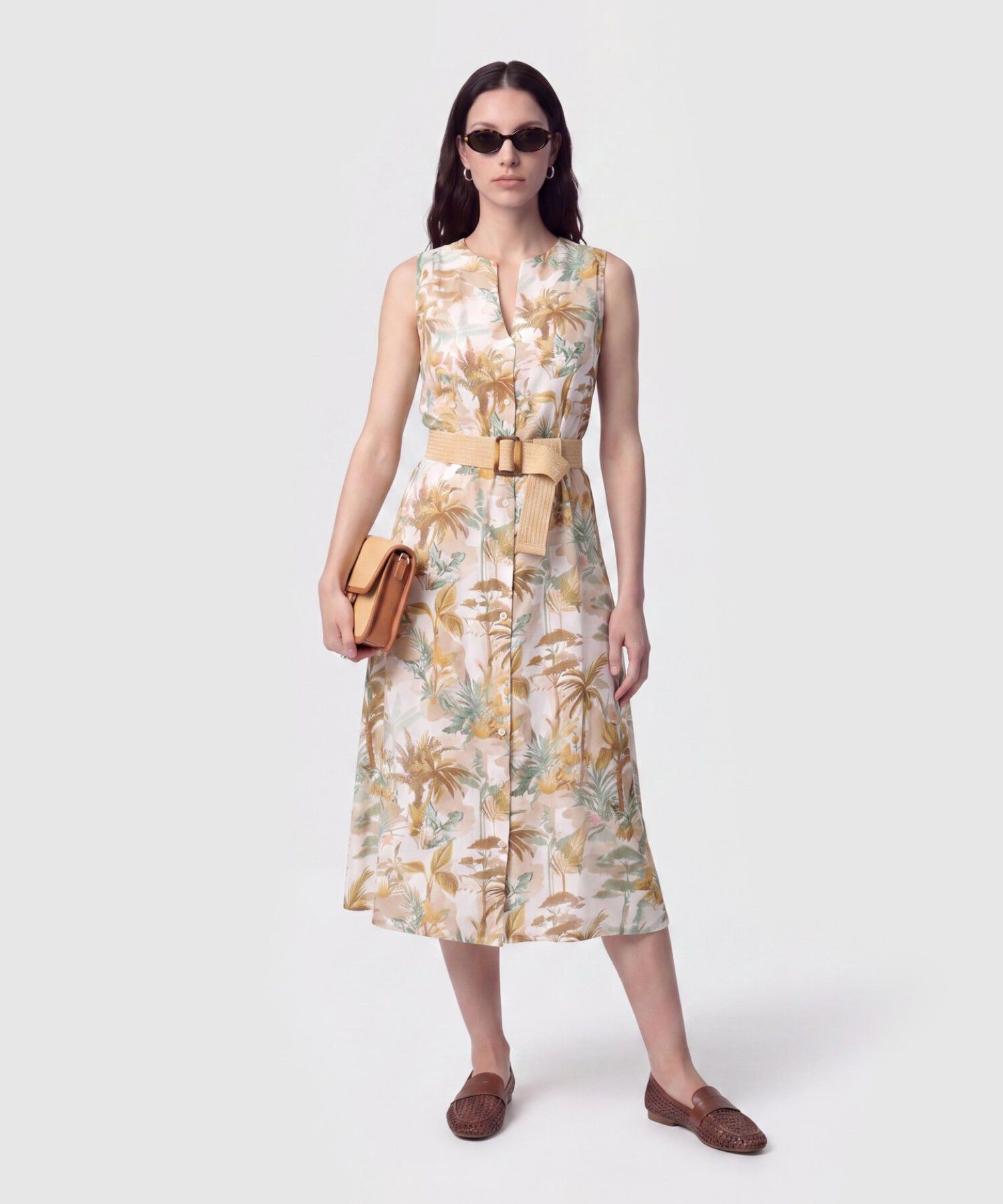 Vestido Camisero con Cintur&oacute;n para Mujer