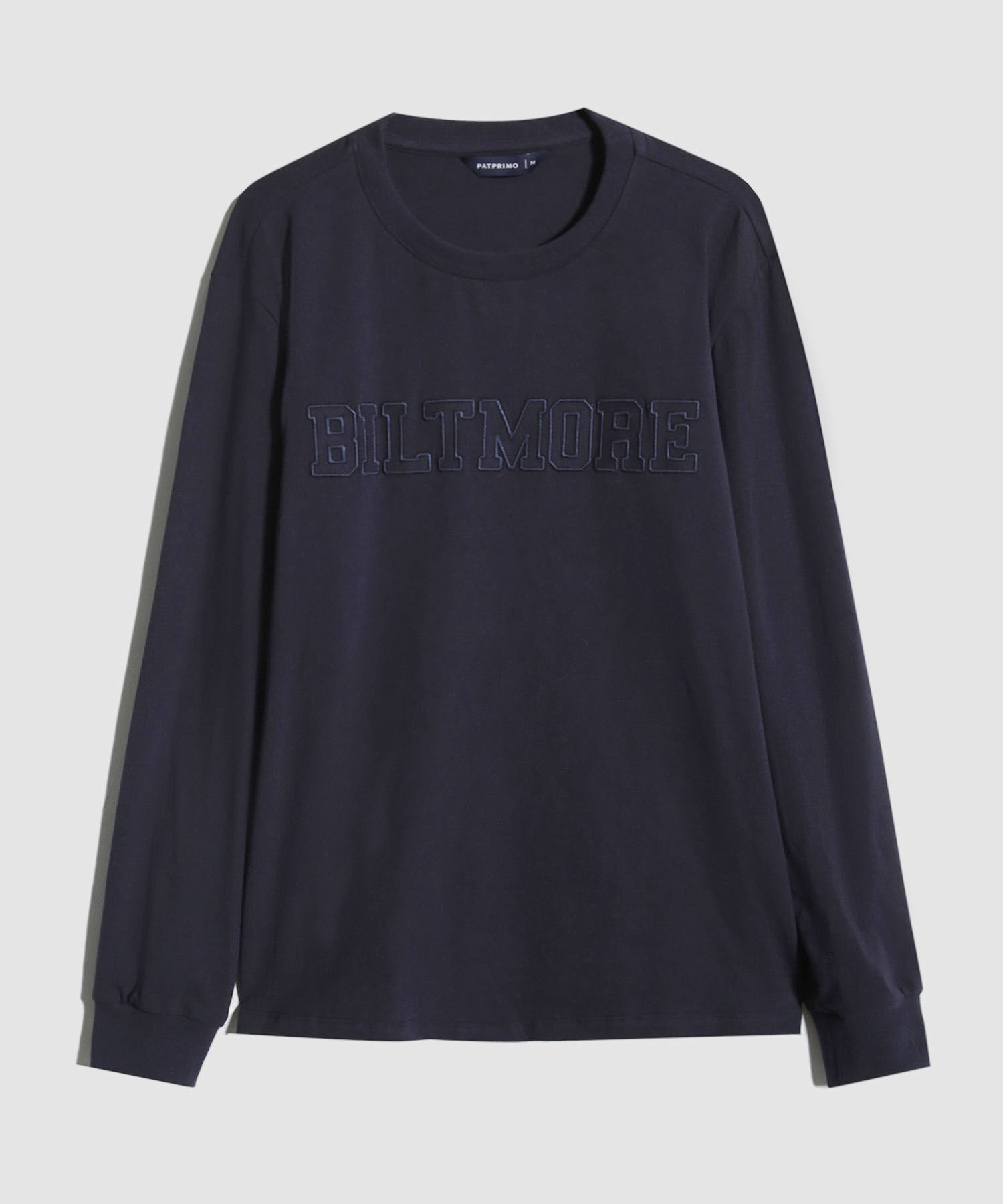 Camiseta Manga Larga Unicolor Con Arte