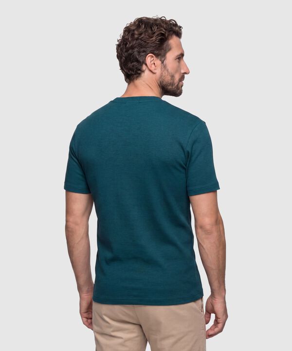 Camiseta Texturizada Manga Corta Para Hombre