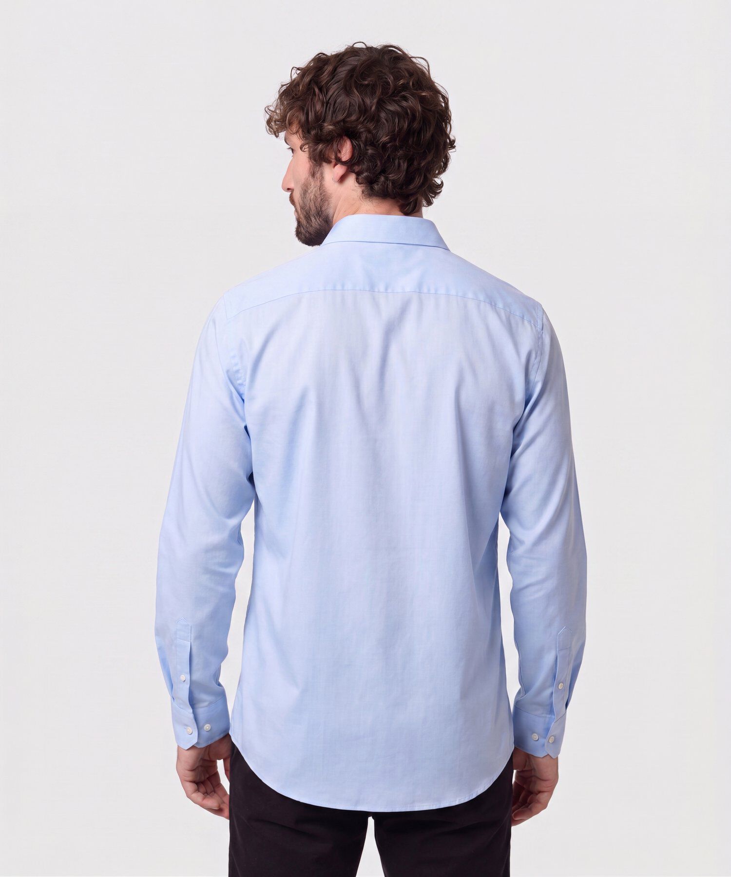 Camisa Manga Larga Con Bolsillo Antiarrugas