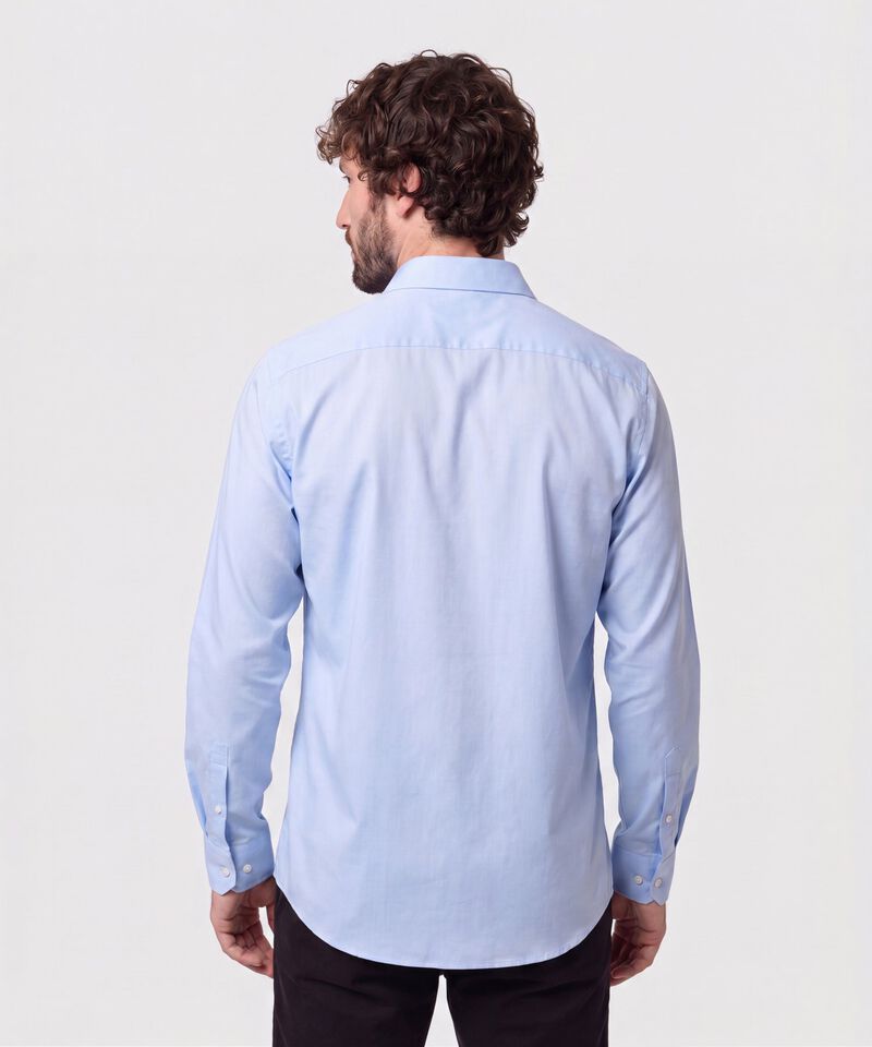 Camisa Manga Larga Con Bolsillo Antiarrugas