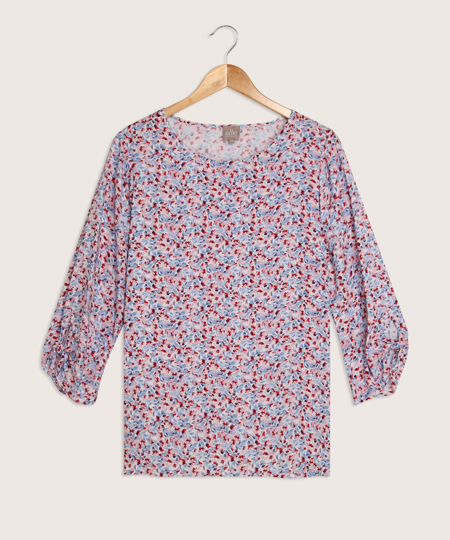 Blusa Estampada Manga Tres Cuartos