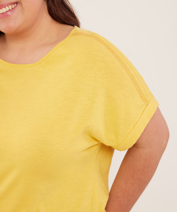 Camiseta Manga Corta Con Bordado image number null