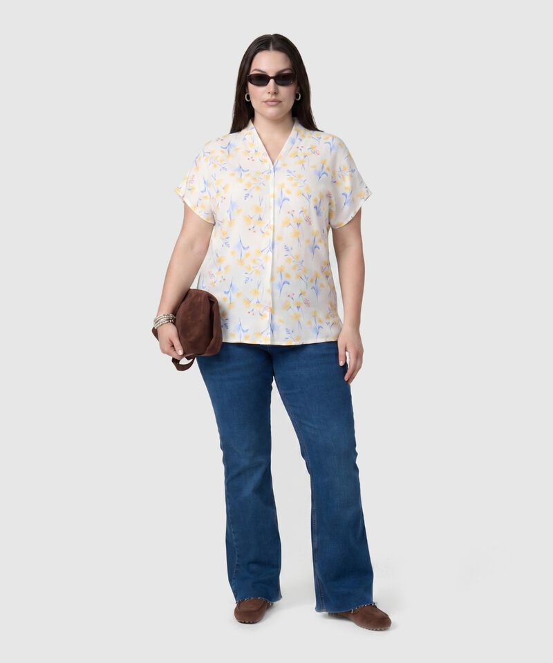 Jeans Flare De Tiro Alto Para Mujer Curvy