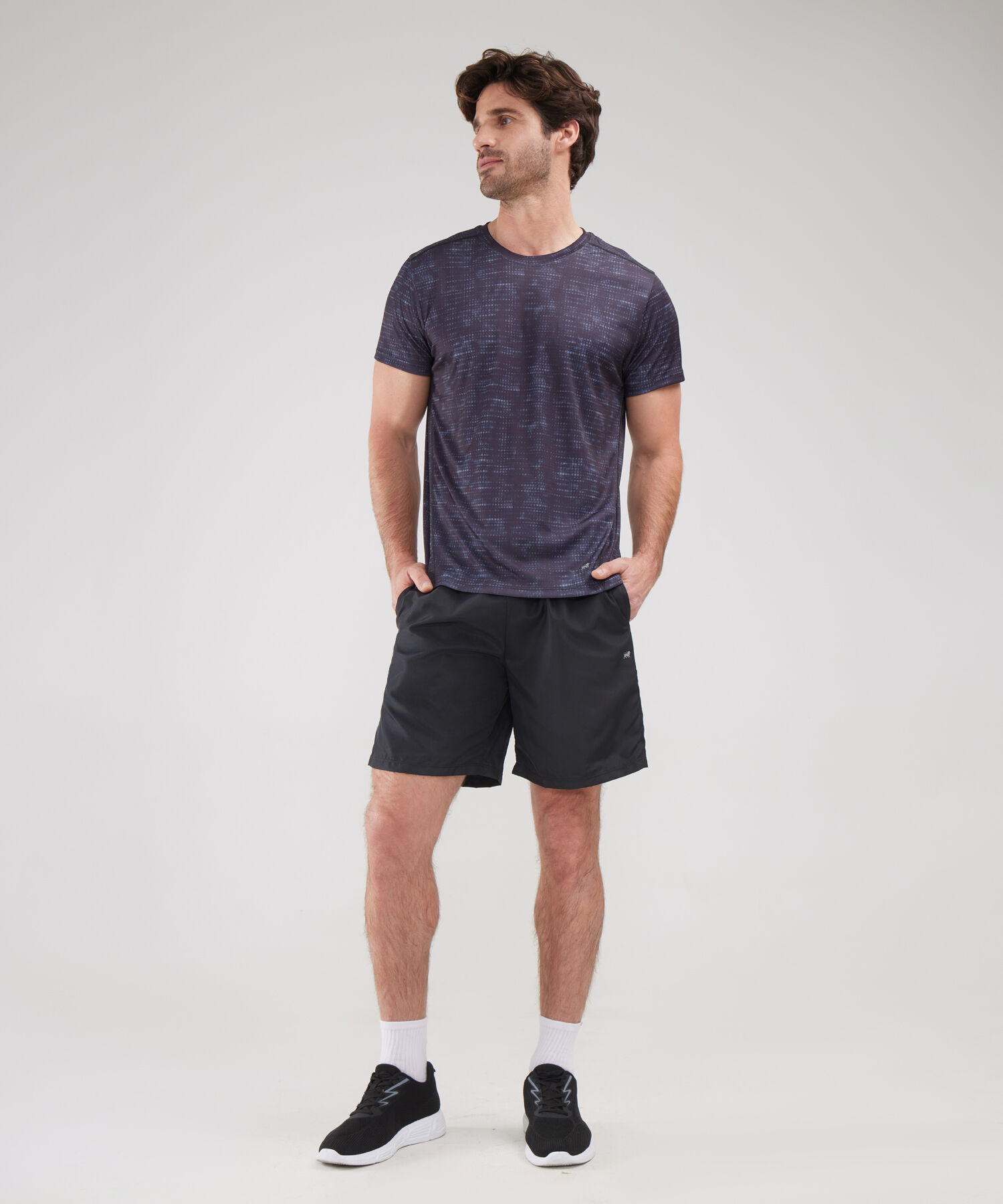 Bermuda Plana Con Boxer Interno Unicolor