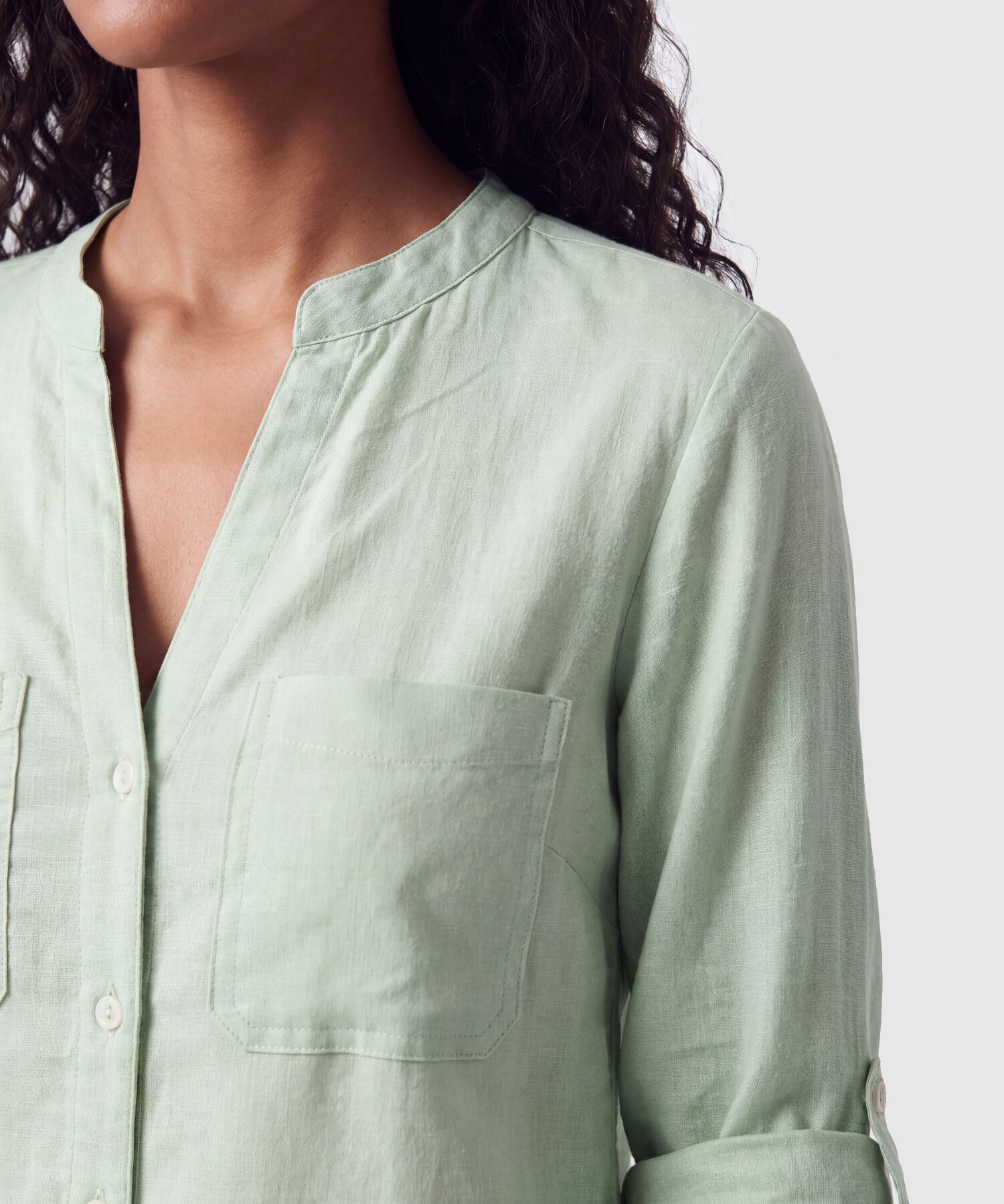 Blusa Manga Ajustable Para Mujer