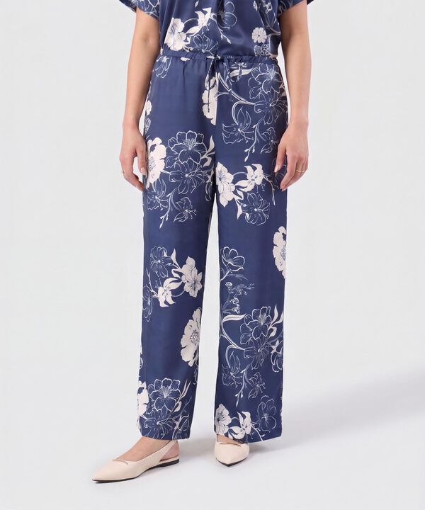 Pantal&oacute;n Fluido Con Cord&oacute;n Ajustable De Mujer image number null