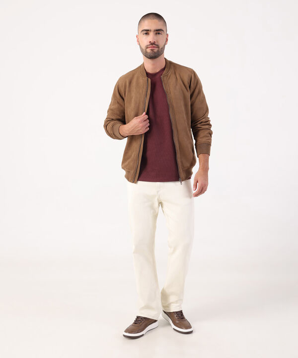 Camiseta Texturizada De Cuello Redondo Para Hombre