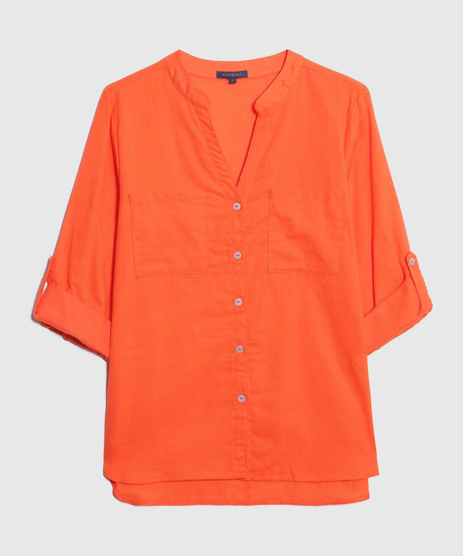Blusa en Efecto Lino