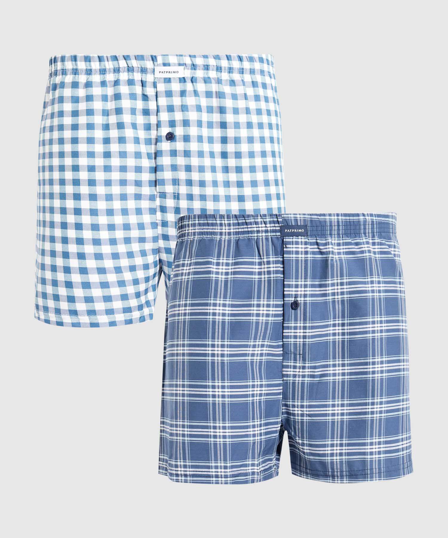 Pack X2 Boxer Holgados Para Hombre En Poli-Algodón