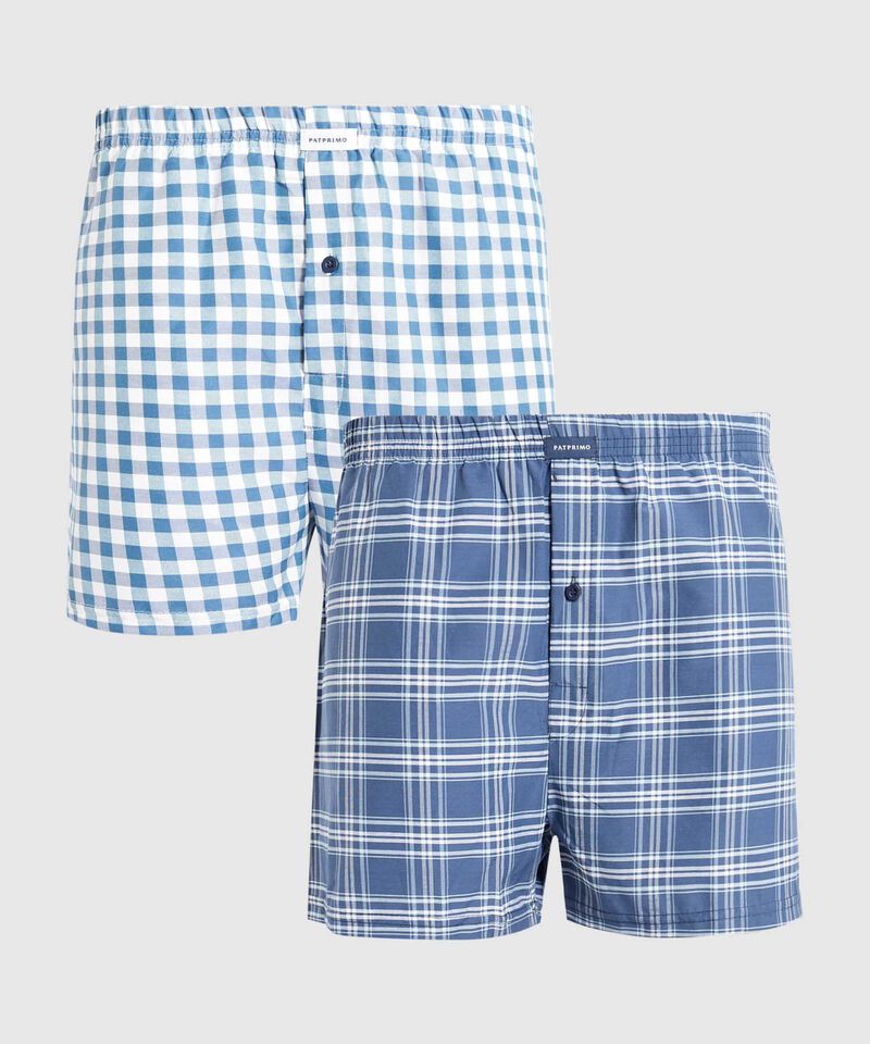 Pack X2 Boxer Holgados Para Hombre En Poli-Algodón