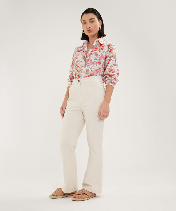 Pantalon Chino Unicolor Al Tobillo image number null
