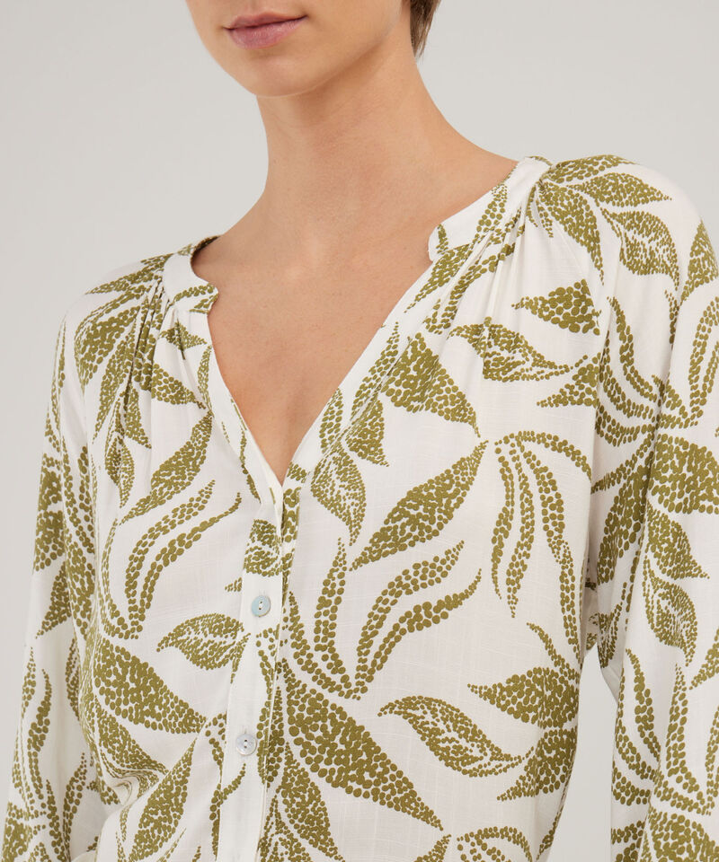 Blusa Manga 3/4 Cuello Neru Estampada