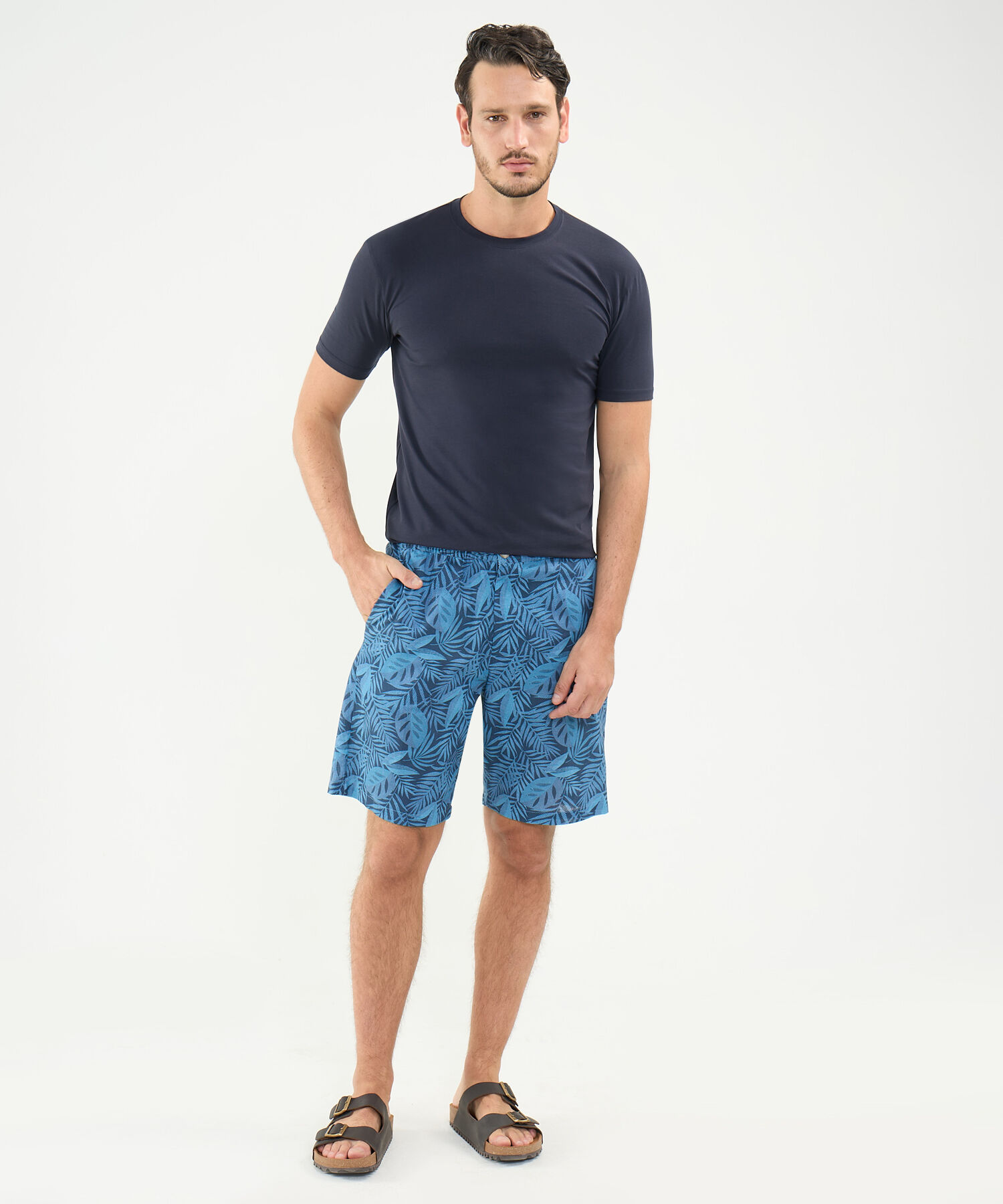 Camiseta Slim Cuello Redodno Manga Corta