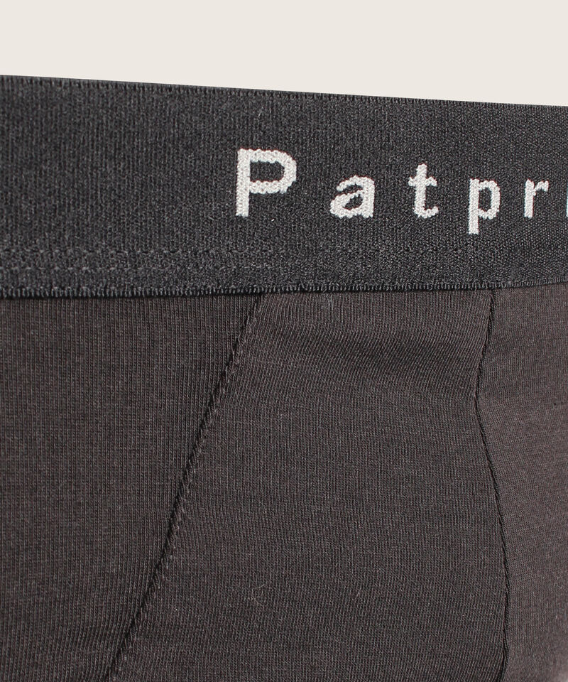 Calzoncillo Tipo Tanga Unicolor En Algod&oacute;n Con El&aacute;stico Expuesto