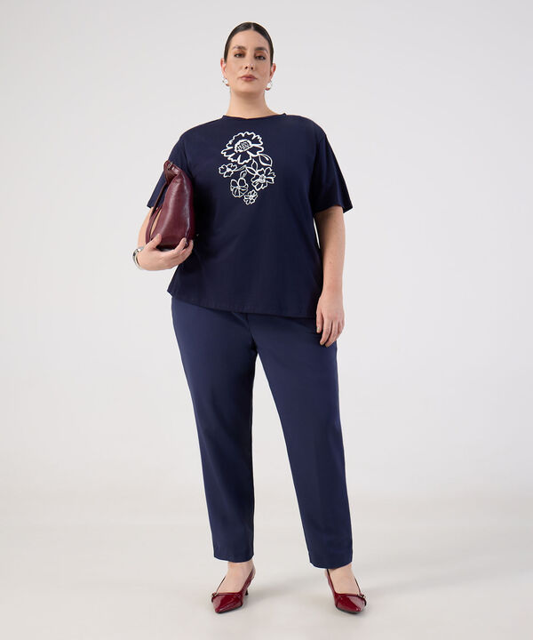 Pantal&oacute;n Clasico Unicolor para Mujer Curvy