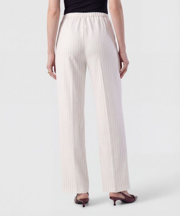 Pantal&oacute;n Wide Leg Con Cord&oacute;n Para Mujer