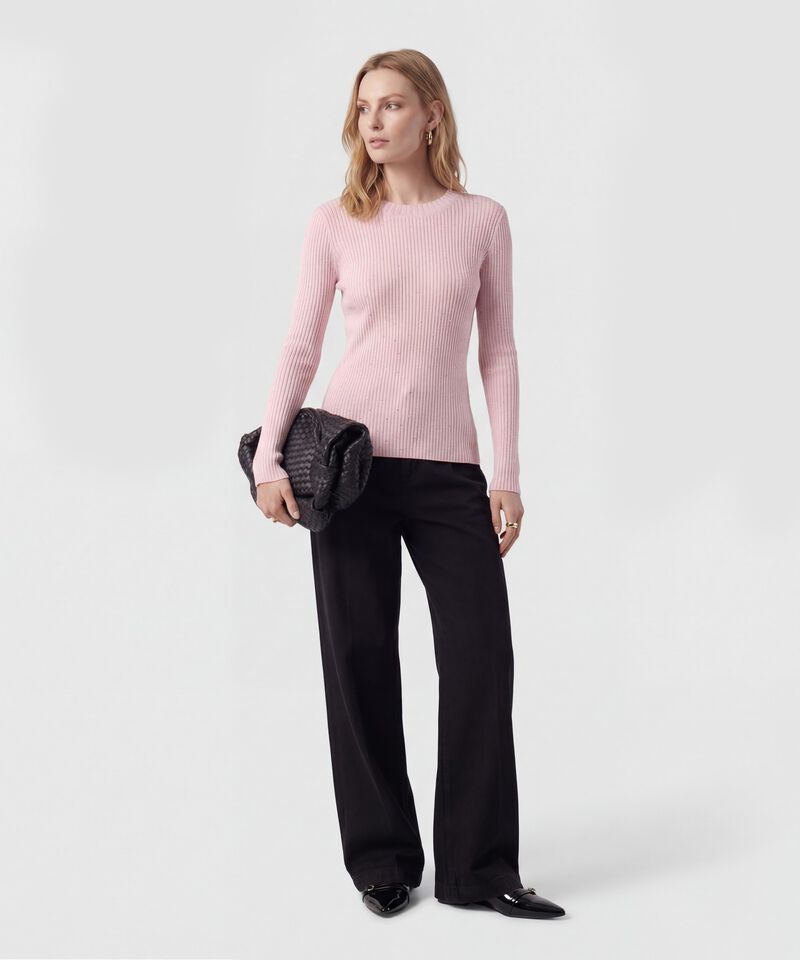 Saco De Punto Acanalado Con Brillo Mujer