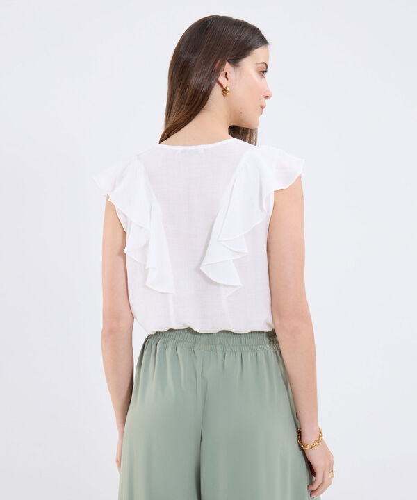 Blusa Unicolor Con Boleros