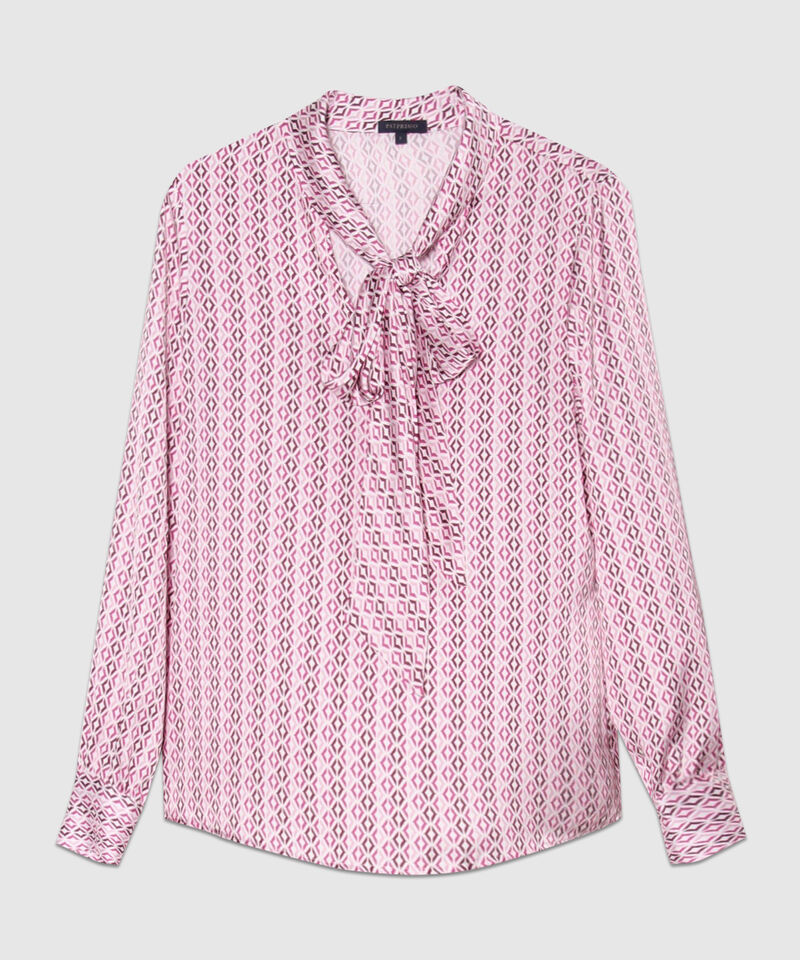 Blusa Corbatera Estampada