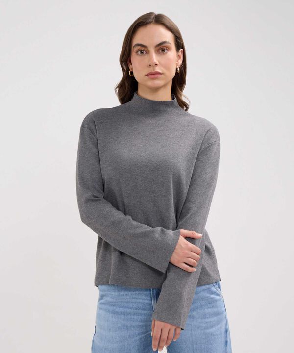 Saco Tejido Cuello Alto image number null