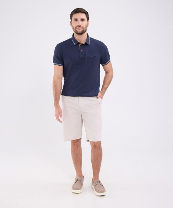 Polo Unicolor Para Hombre image number null