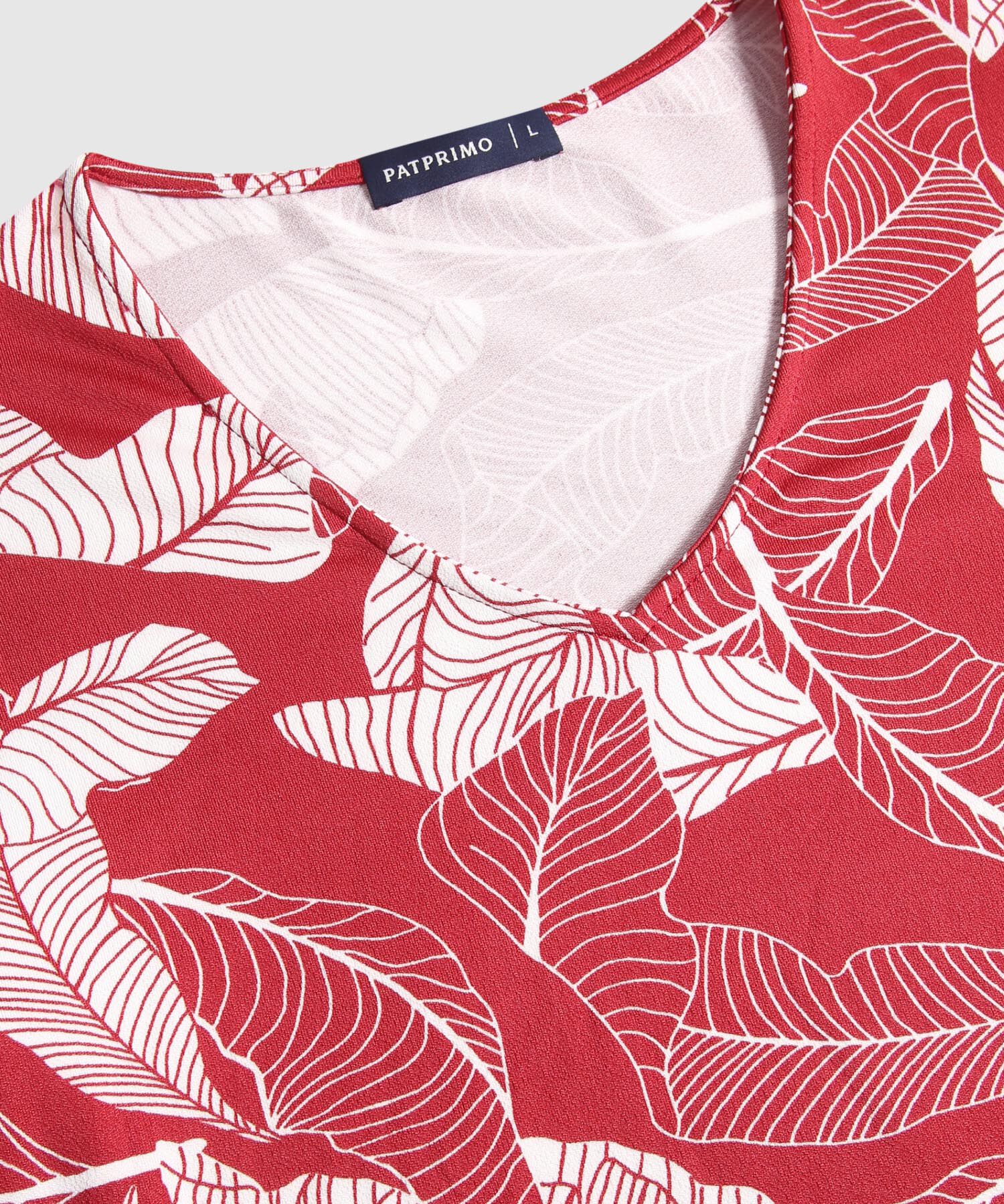 Camisetamanga Larga Estampada 