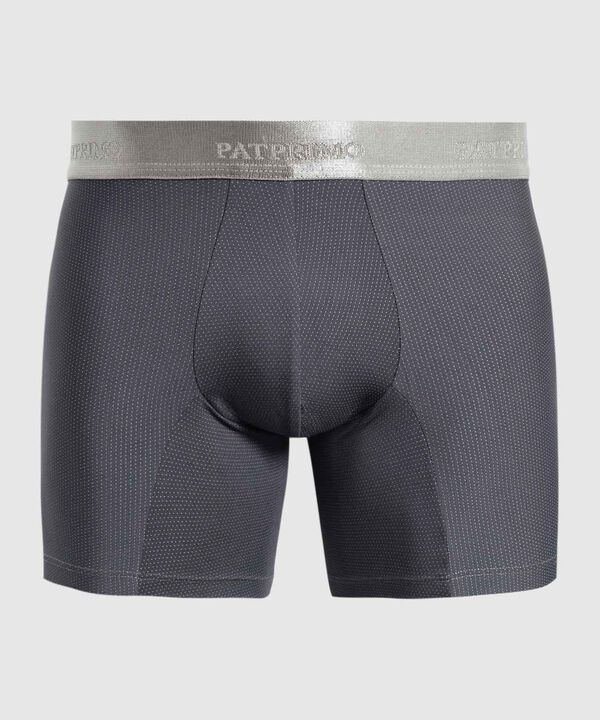 Set x2 B&oacute;xers Largos con Textura Microperforada para Hombre image number null