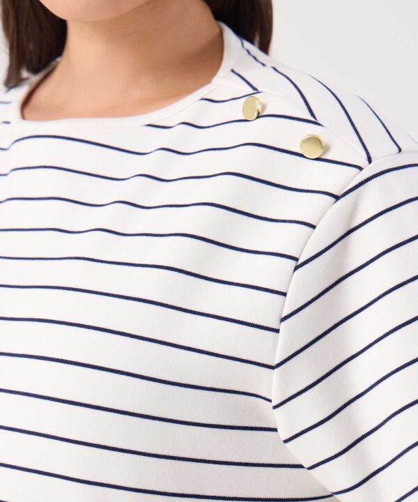 Camiseta Manga ¾ A Rayas image number null