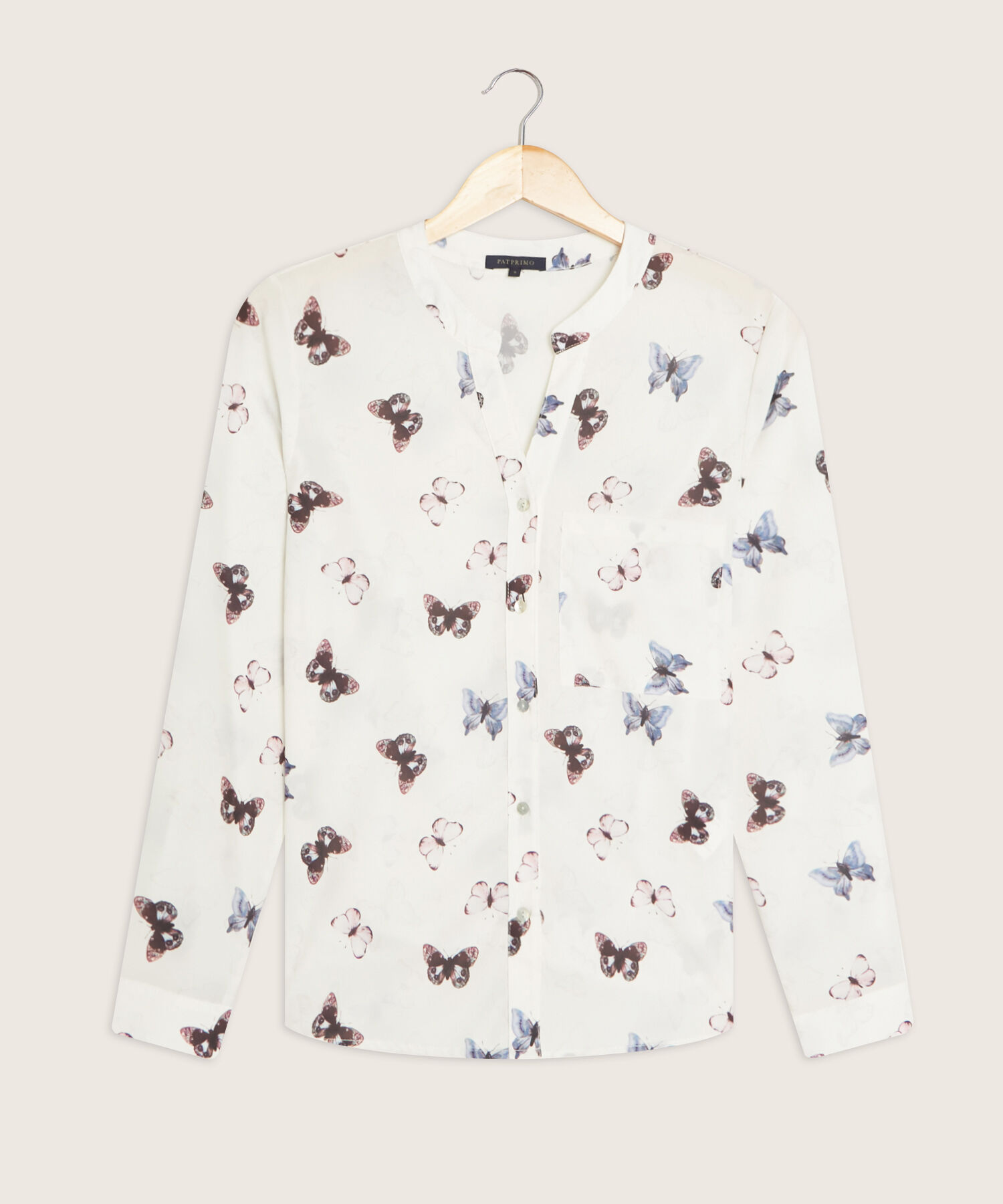 Blusa Cuello Neru cuello En V Estampada