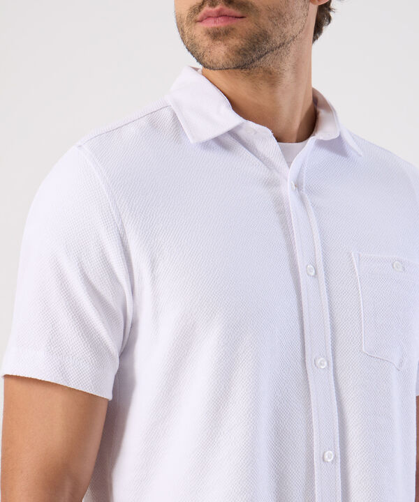 Camisa Casual De Textura Para Hombre image number null