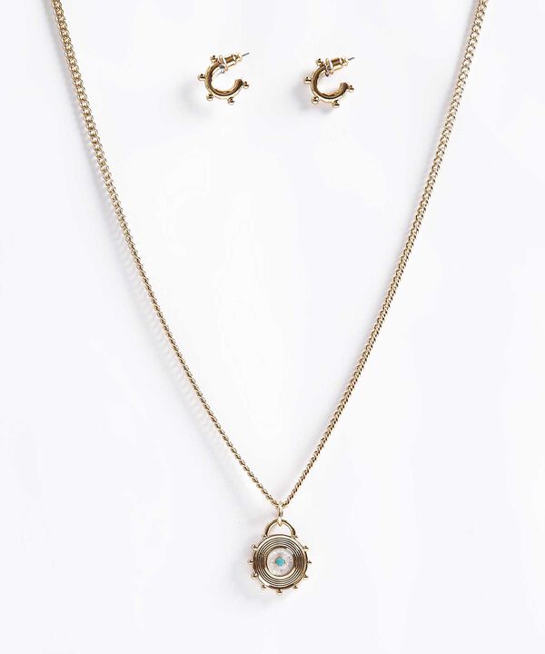 Set de Accesorios Dorados con Dije image number null