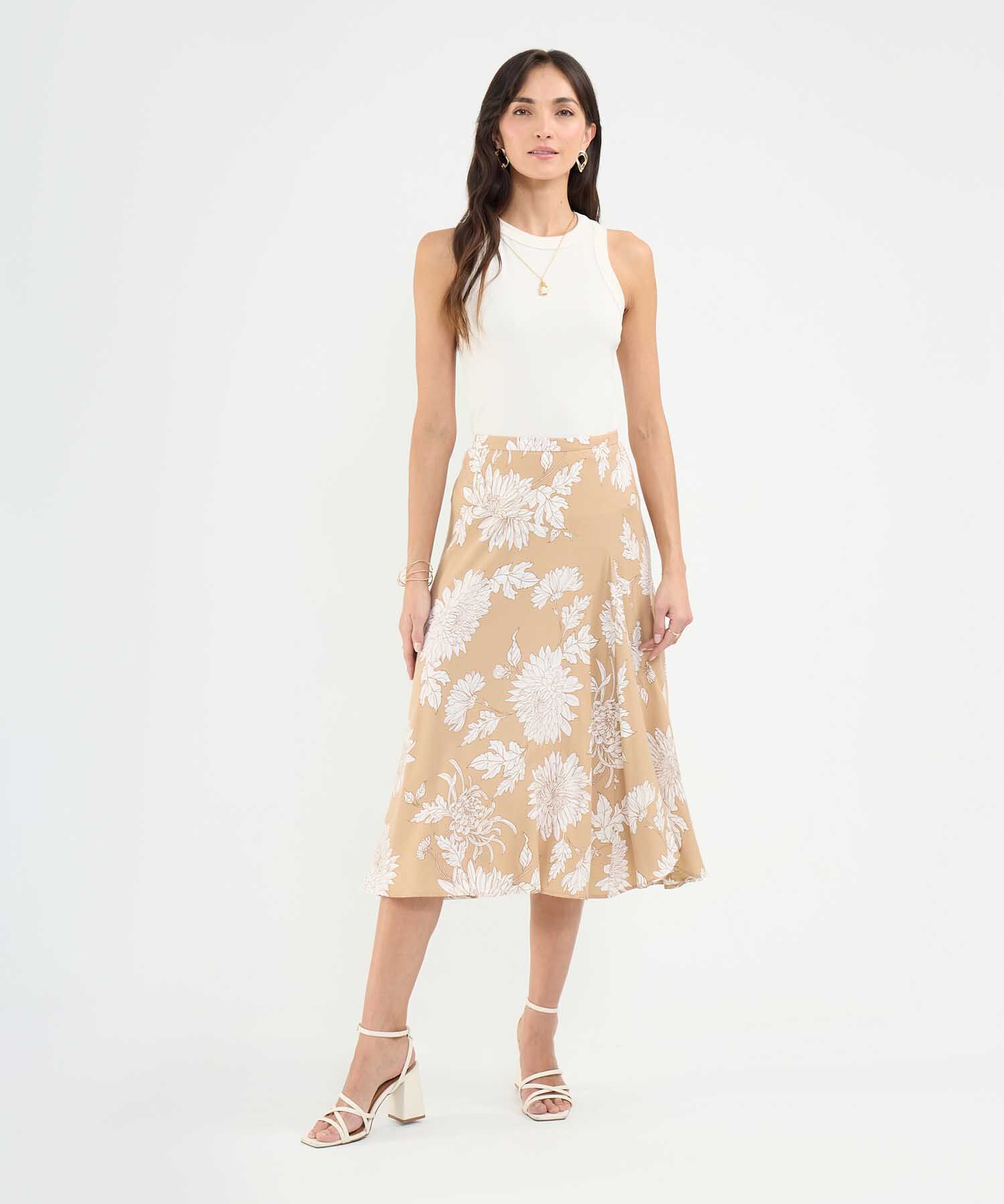 Falda Estampado Botánico