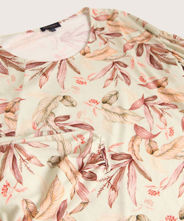 Camiseta Estampada Cuello Redondo