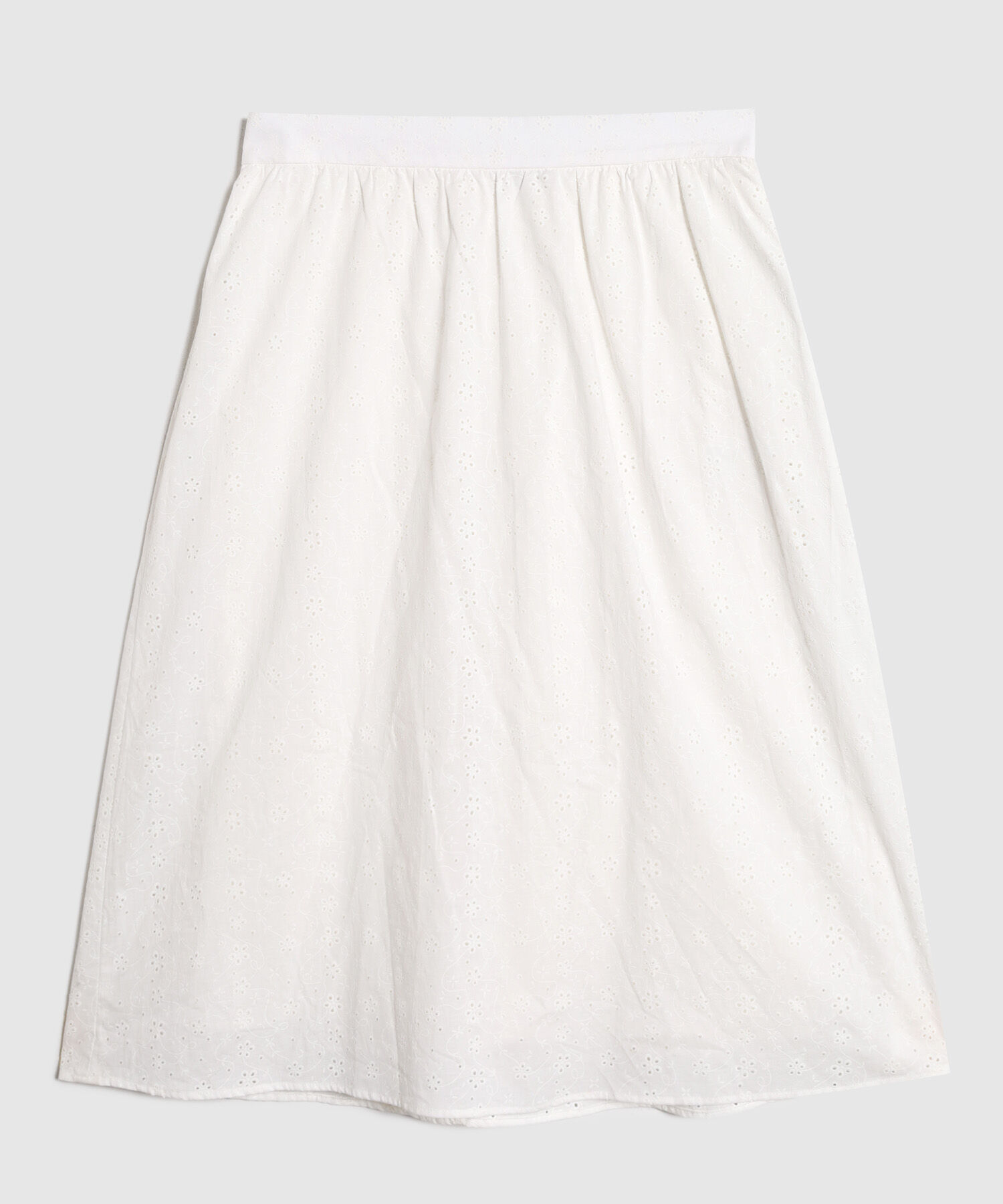 Falda Para Mujer Tejido Calado Y Pretina El&aacute;stica