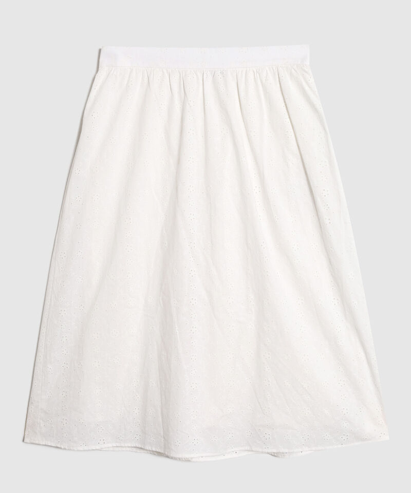 Falda Para Mujer Tejido Calado Y Pretina El&aacute;stica