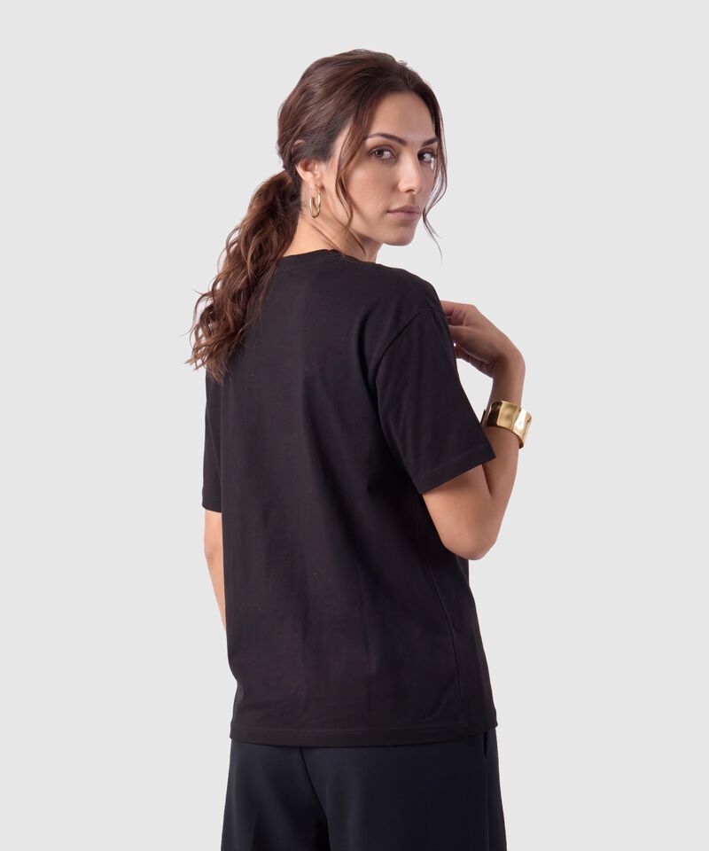 Camiseta Con Bordado Calado Para Mujer