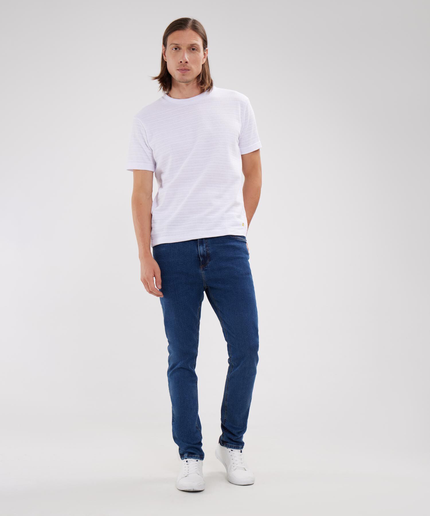 Jean Skinny Tono Azul Medio