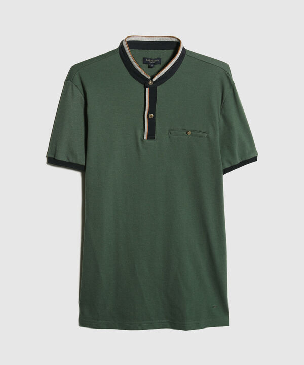 Polo Cuello Neru Con Bolsillo