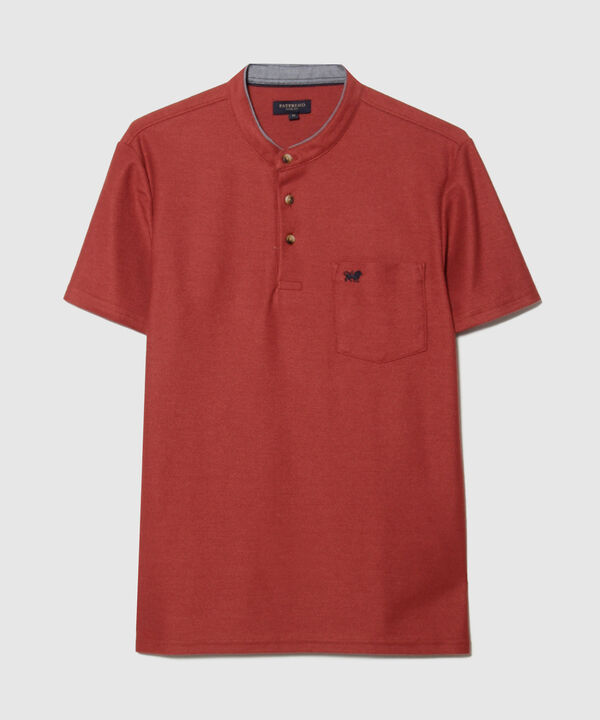 Polo Unicolor Tipo Henley