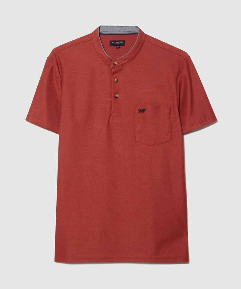Polo Unicolor Tipo Henley